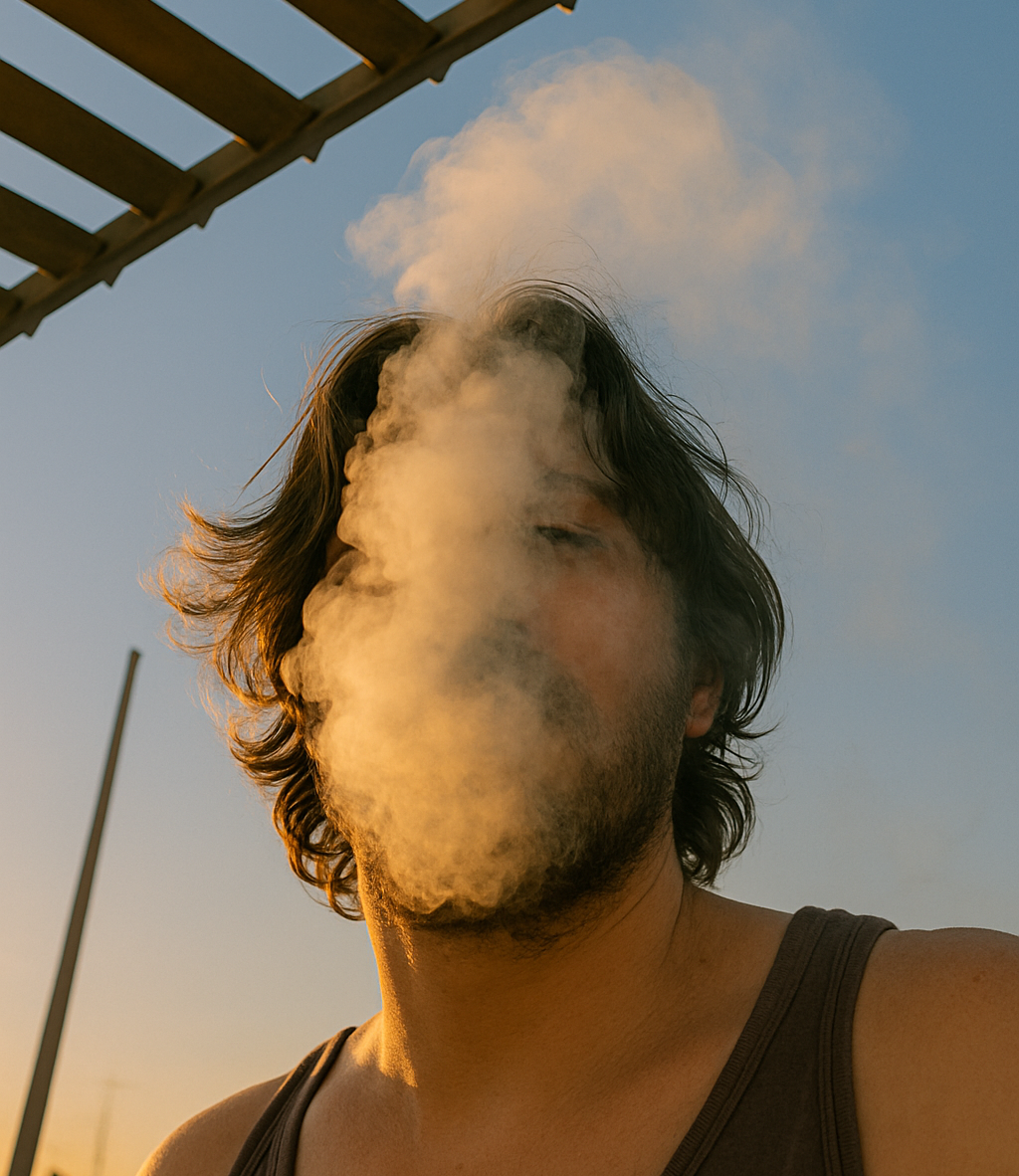 Diepvries obscured by a cloud of smoke